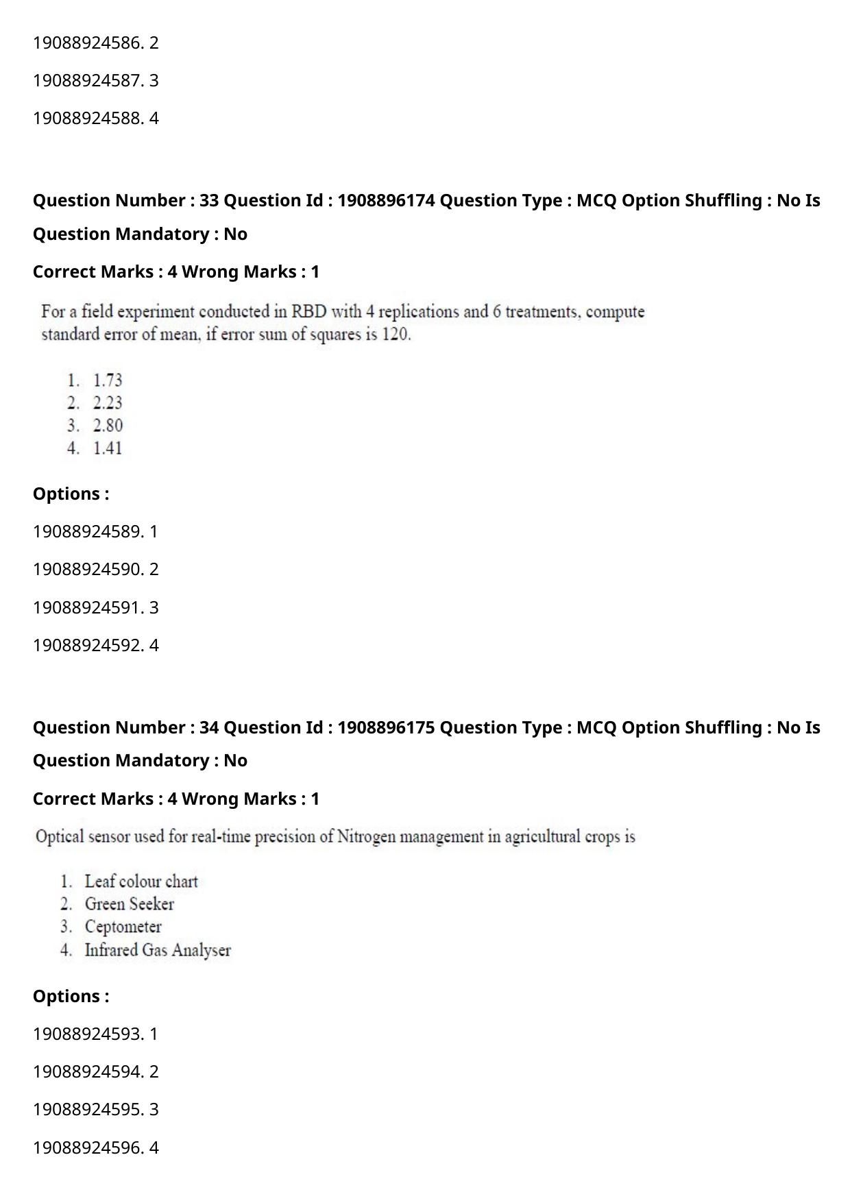 ICAR AIEEA PG 2021 AGRONOMY Question Paper - Page 20