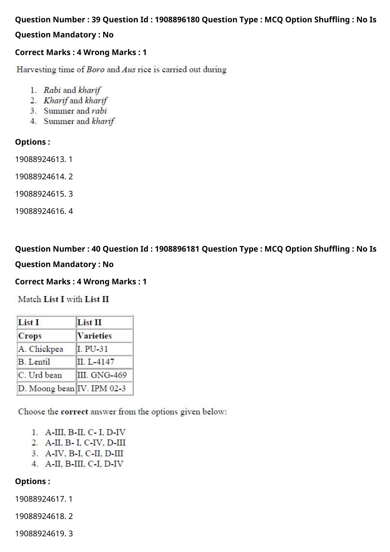 ICAR AIEEA PG 2021 AGRONOMY Question Paper - Page 23