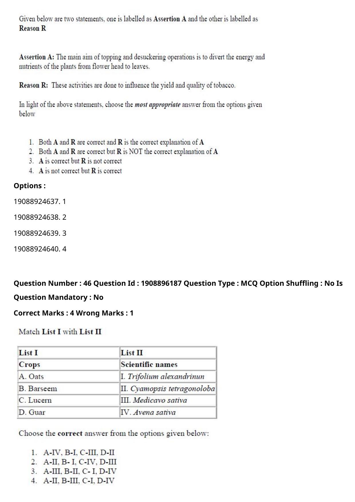 ICAR AIEEA PG 2021 AGRONOMY Question Paper - Page 26
