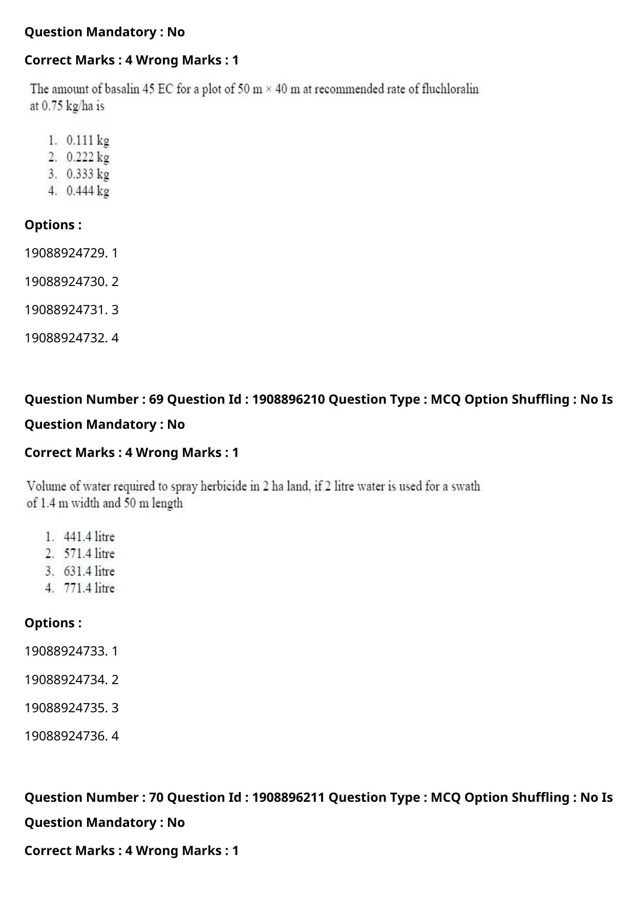 ICAR AIEEA PG 2021 AGRONOMY Question Paper - Page 39