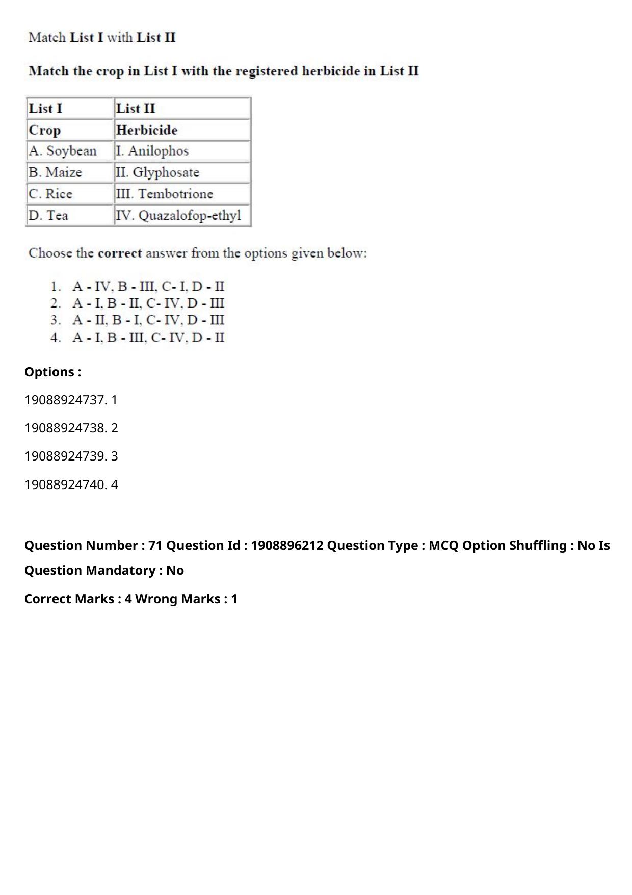ICAR AIEEA PG 2021 AGRONOMY Question Paper - Page 40