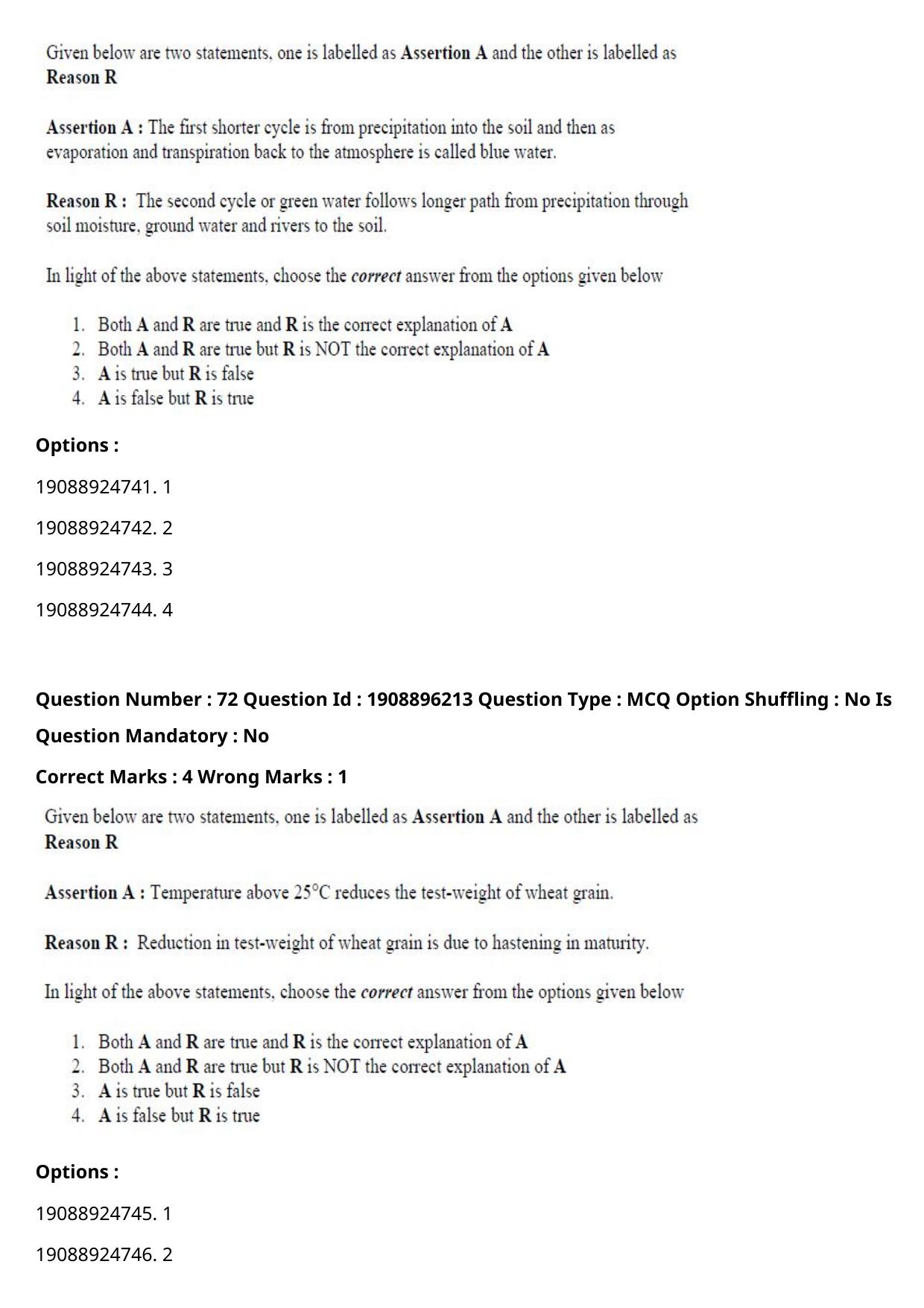 ICAR AIEEA PG 2021 AGRONOMY Question Paper - Page 41