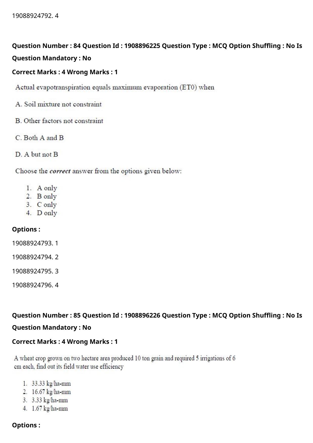 ICAR AIEEA PG 2021 AGRONOMY Question Paper - Page 48