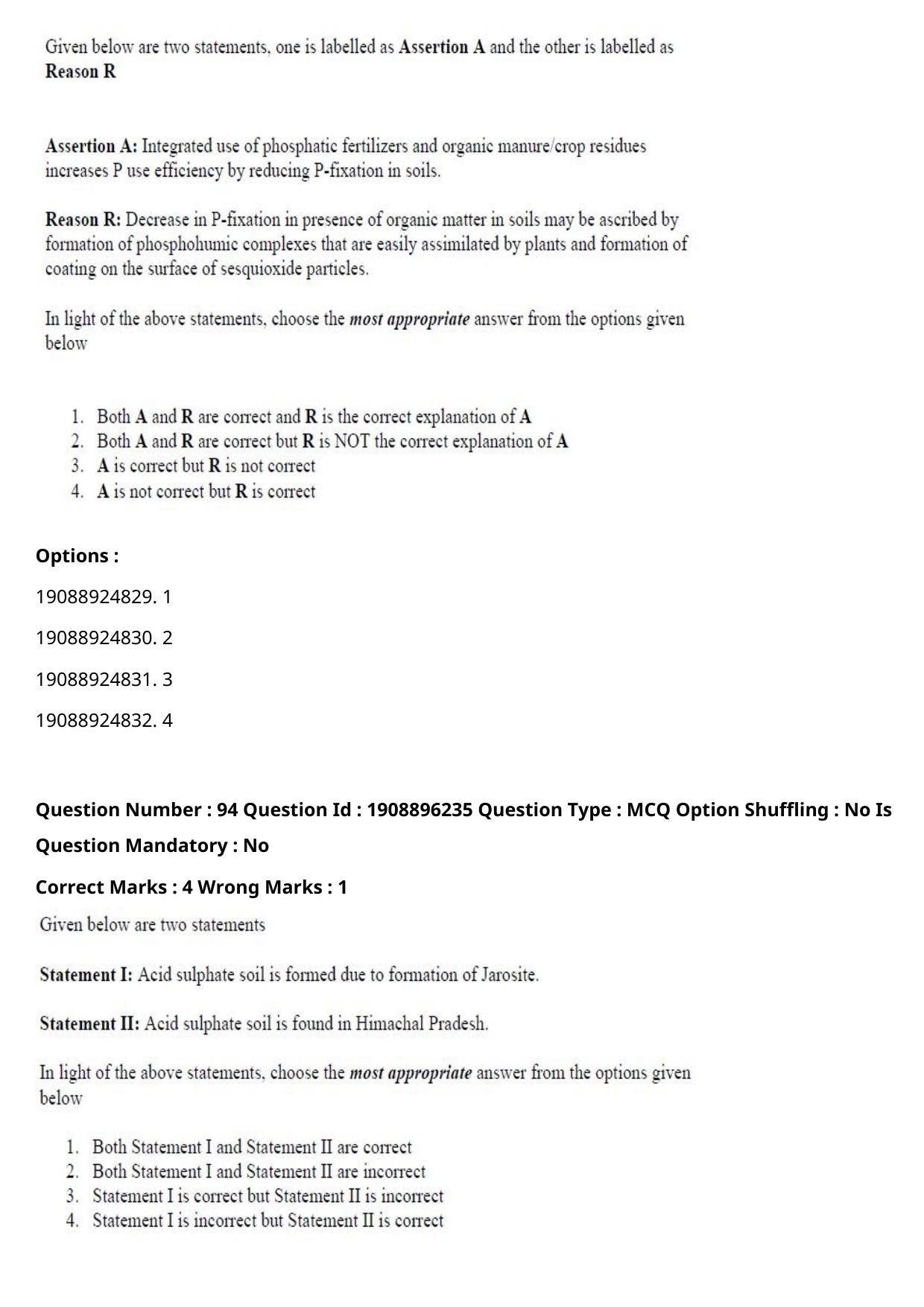 ICAR AIEEA PG 2021 AGRONOMY Question Paper - Page 53