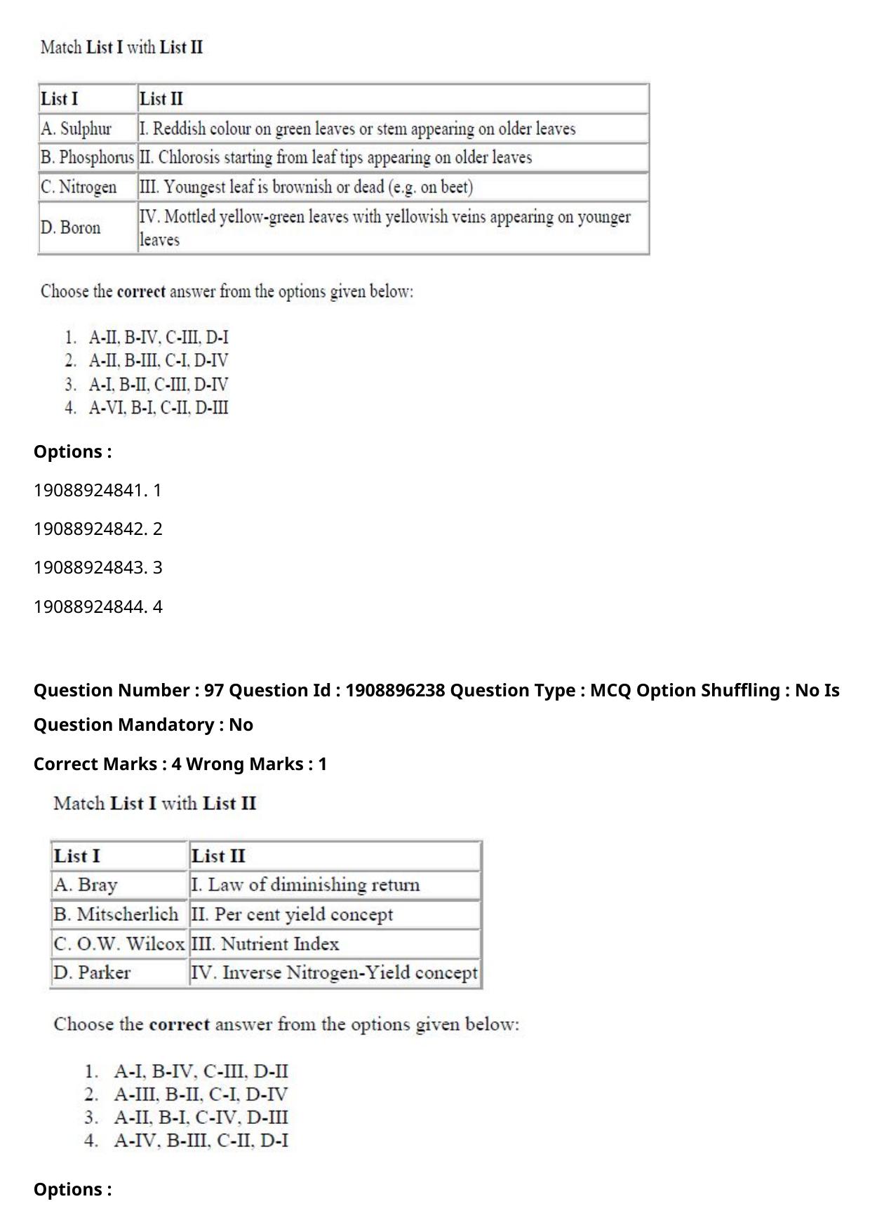 ICAR AIEEA PG 2021 AGRONOMY Question Paper - Page 55