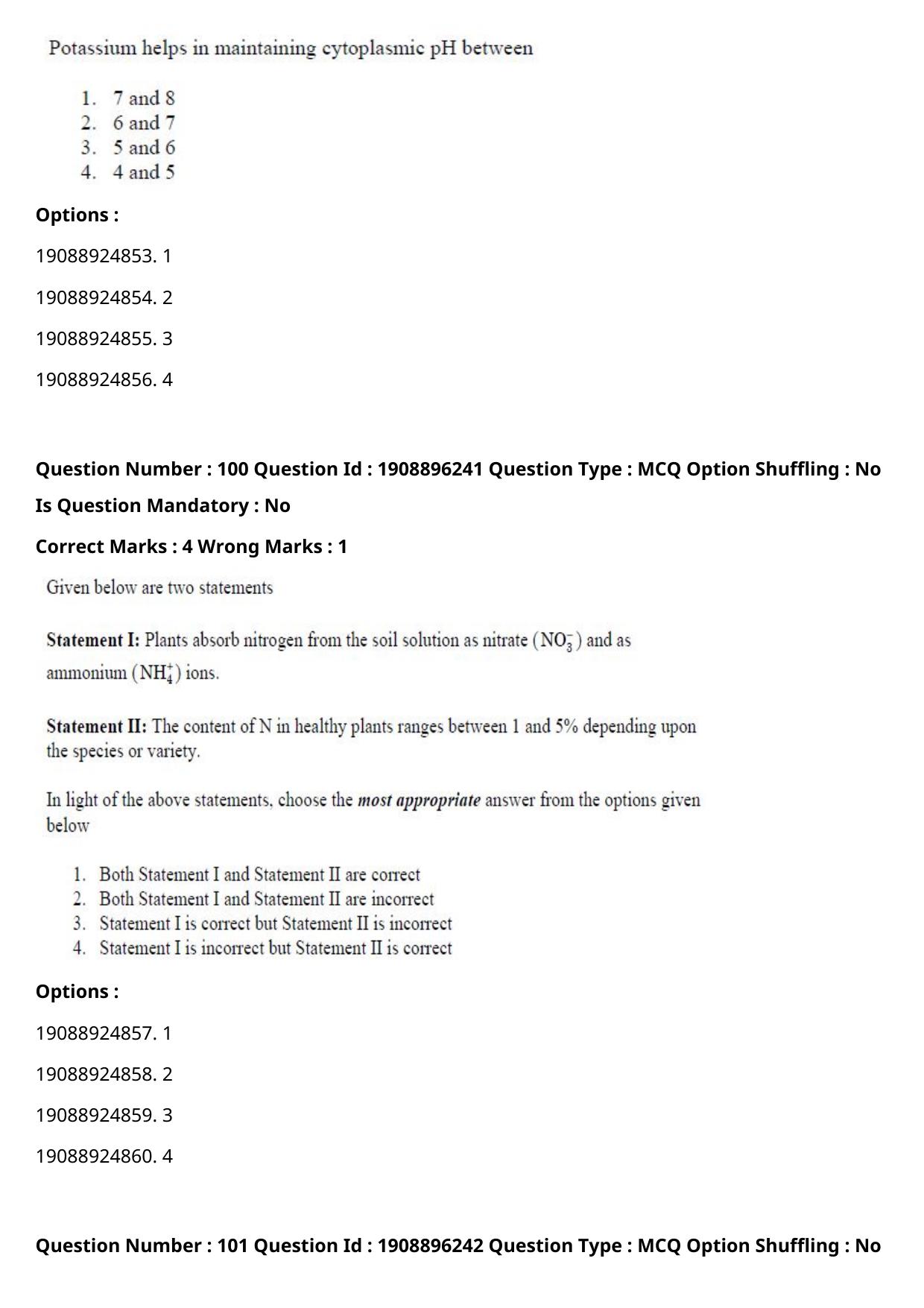 ICAR AIEEA PG 2021 AGRONOMY Question Paper - Page 57