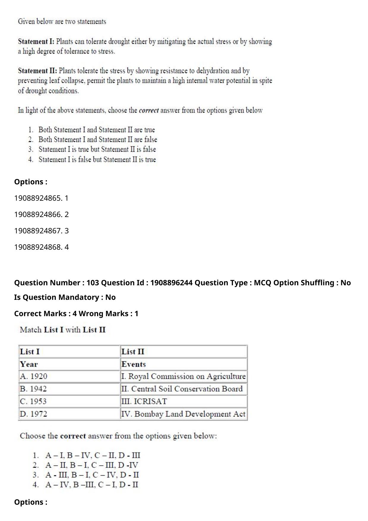 ICAR AIEEA PG 2021 AGRONOMY Question Paper - Page 59