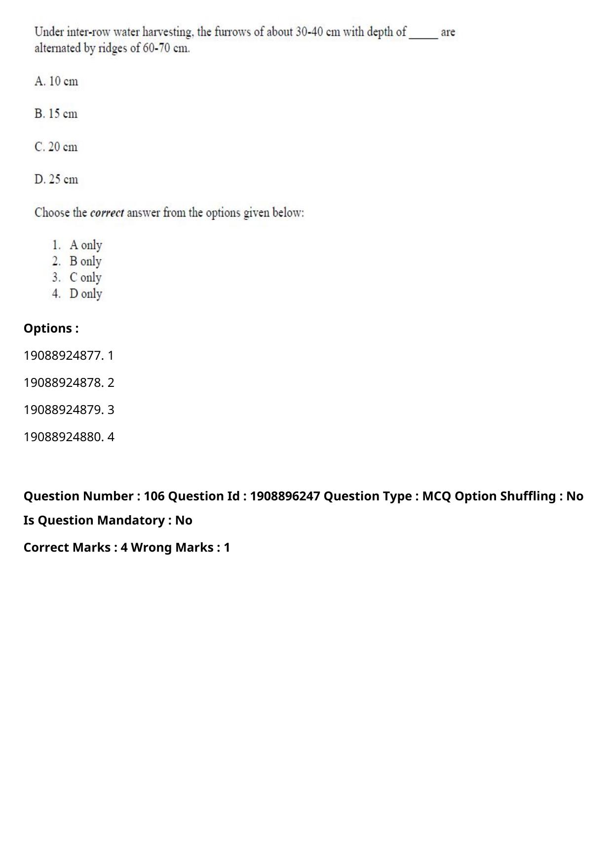 ICAR AIEEA PG 2021 AGRONOMY Question Paper - Page 61