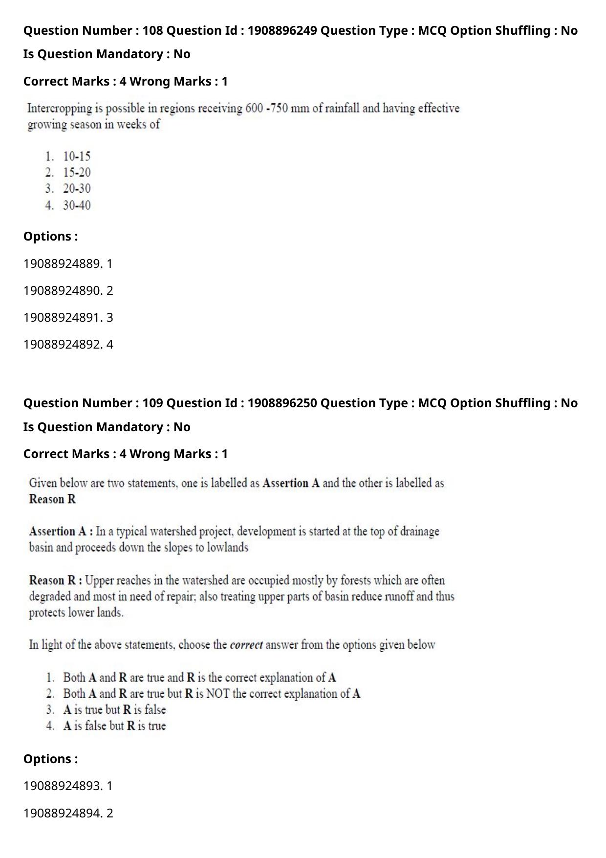 ICAR AIEEA PG 2021 AGRONOMY Question Paper - Page 63