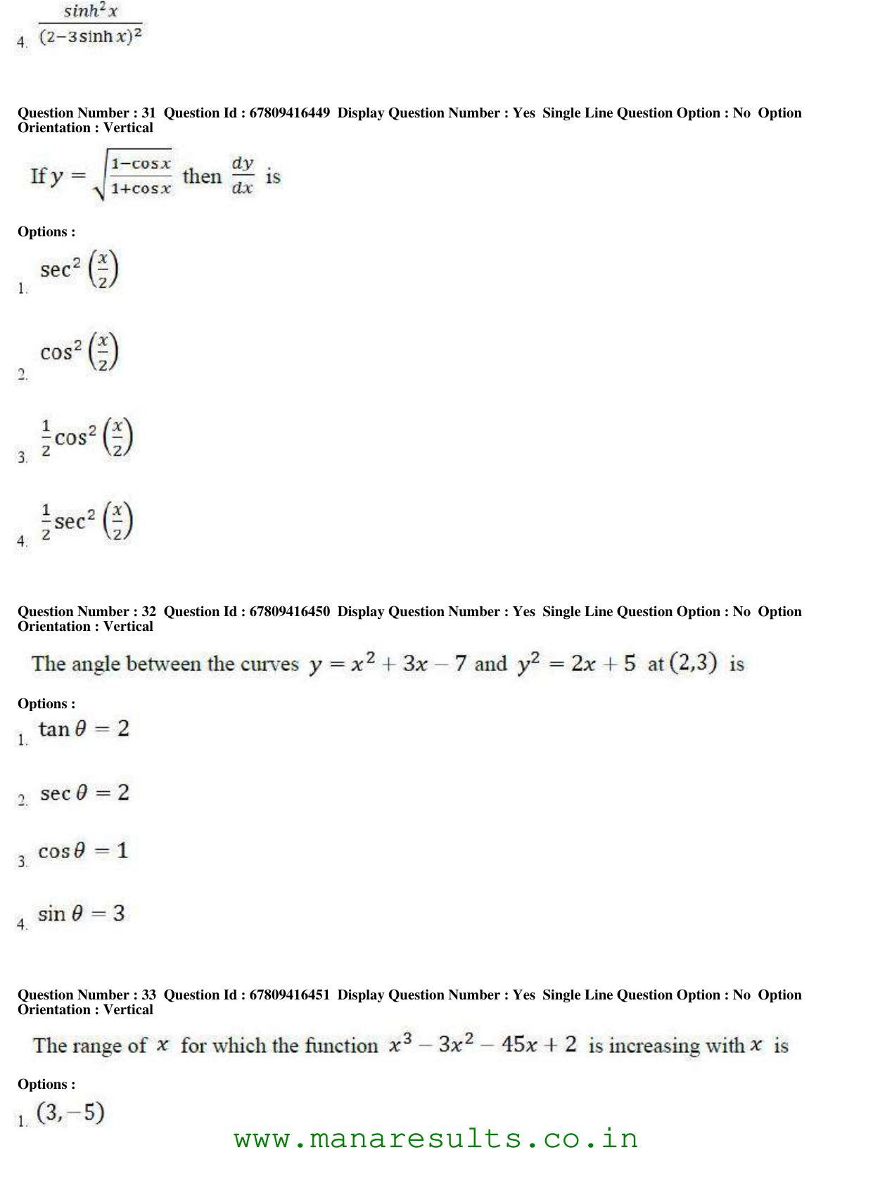 AP ECET 2018 - Bio Technology Old Previous Question Papers - Page 12