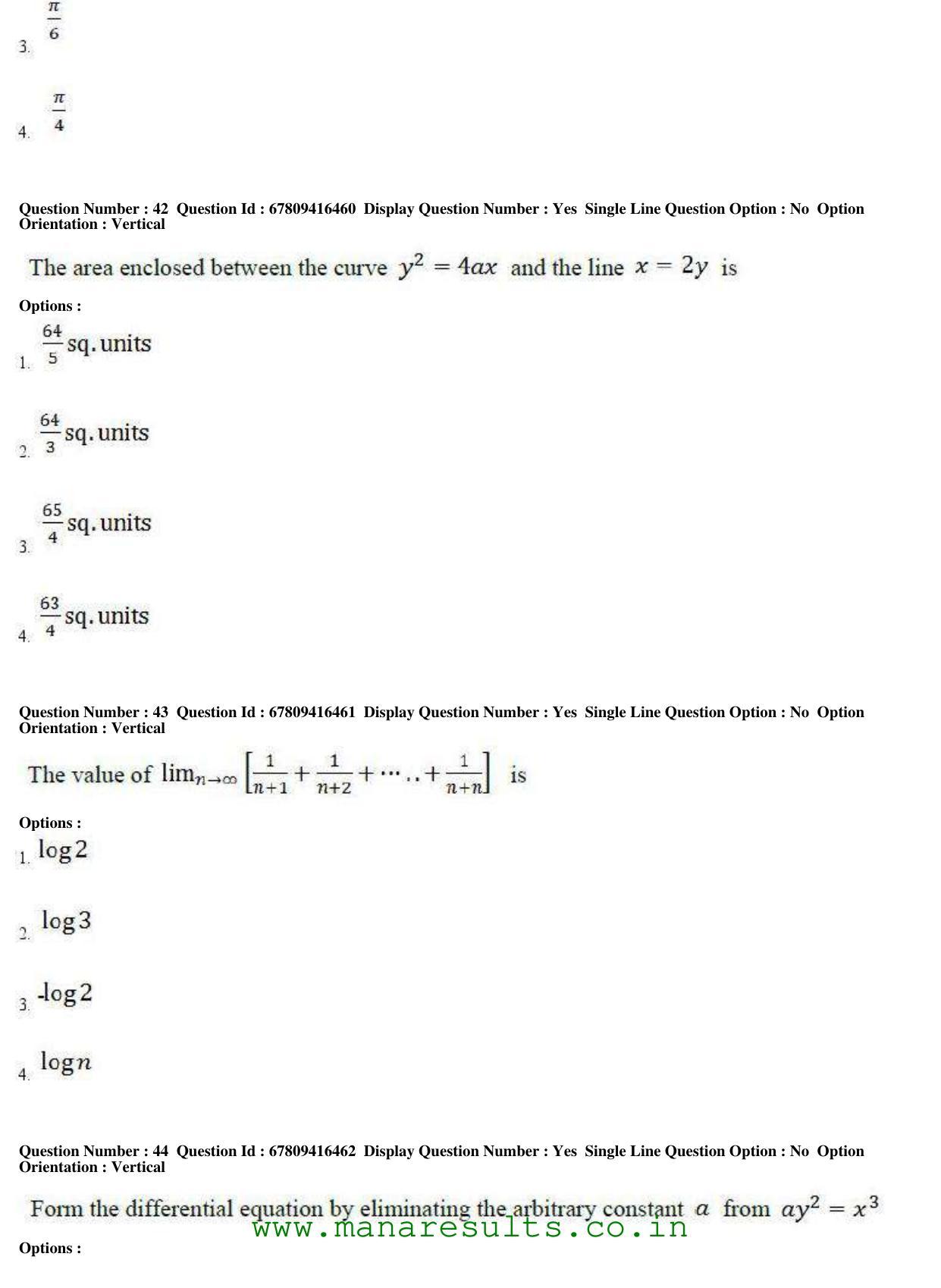 AP ECET 2018 - Bio Technology Old Previous Question Papers - Page 16