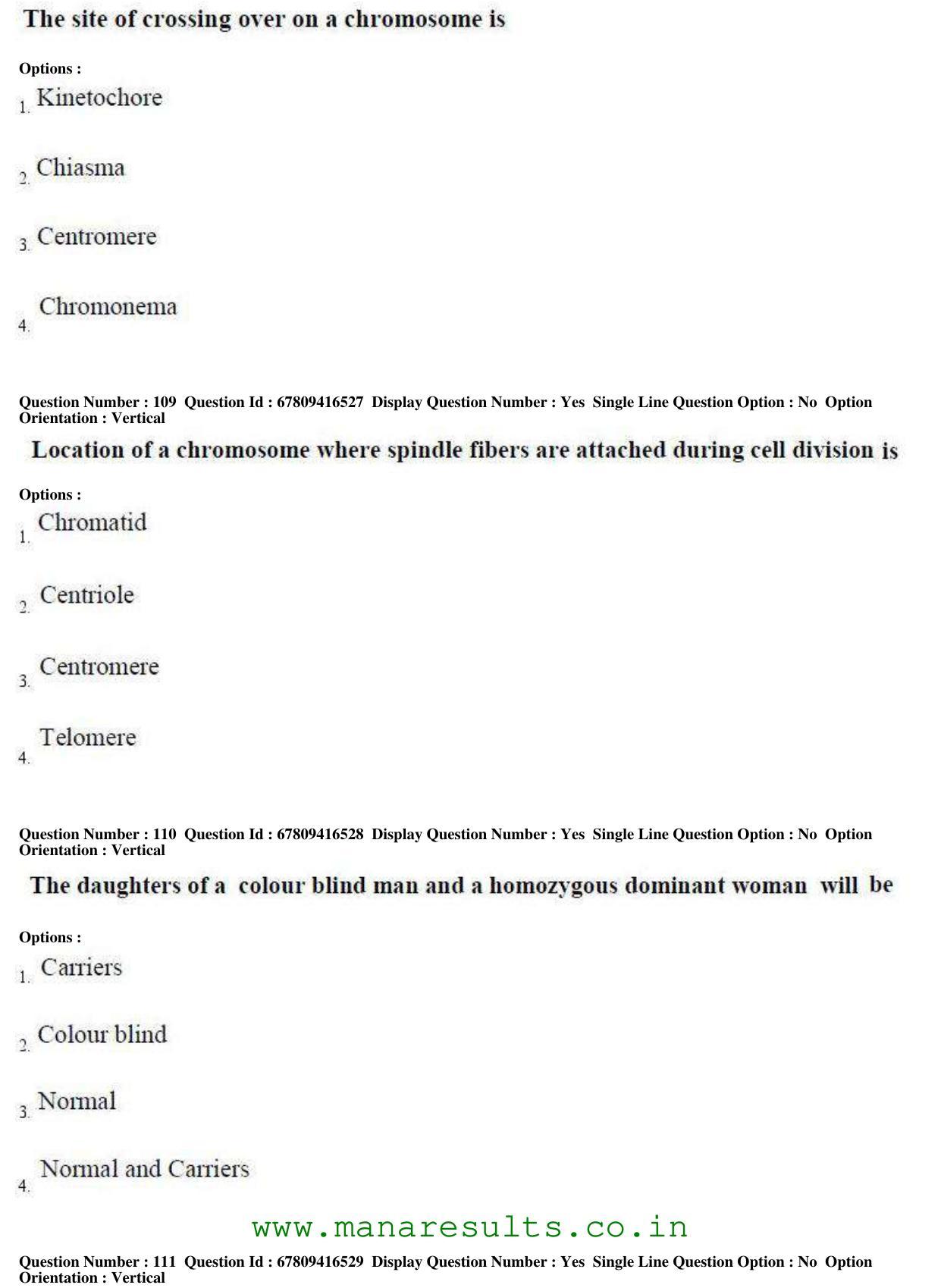 AP ECET 2018 - Bio Technology Old Previous Question Papers - Page 40