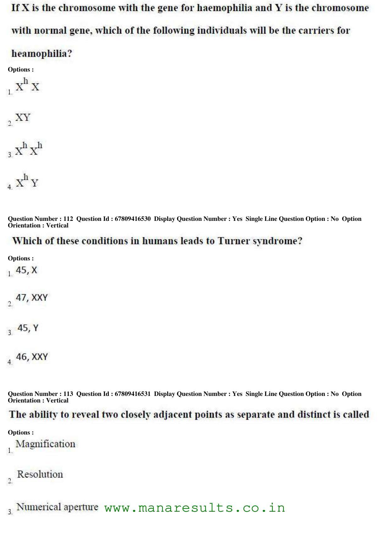 AP ECET 2018 - Bio Technology Old Previous Question Papers - Page 41