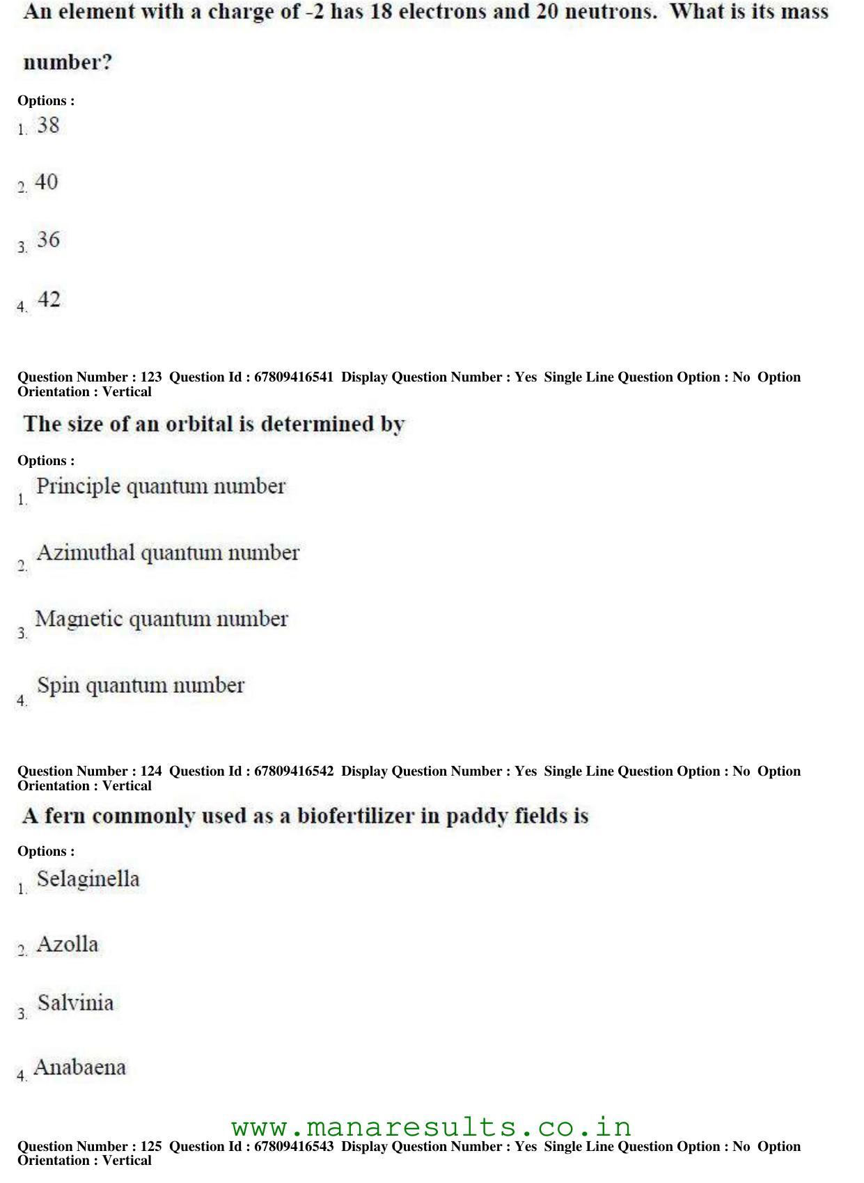 AP ECET 2018 - Bio Technology Old Previous Question Papers - Page 45