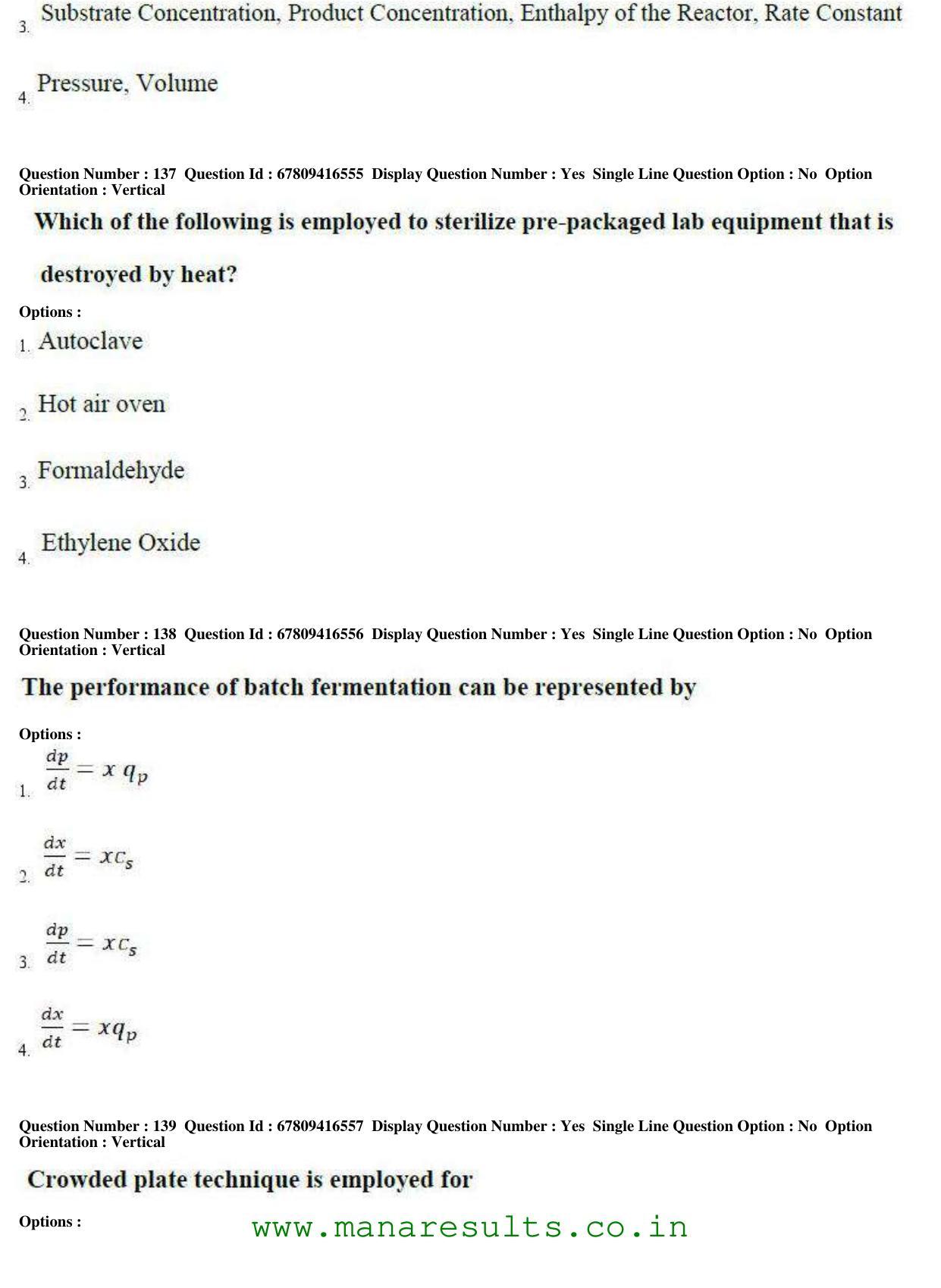 AP ECET 2018 - Bio Technology Old Previous Question Papers - Page 50
