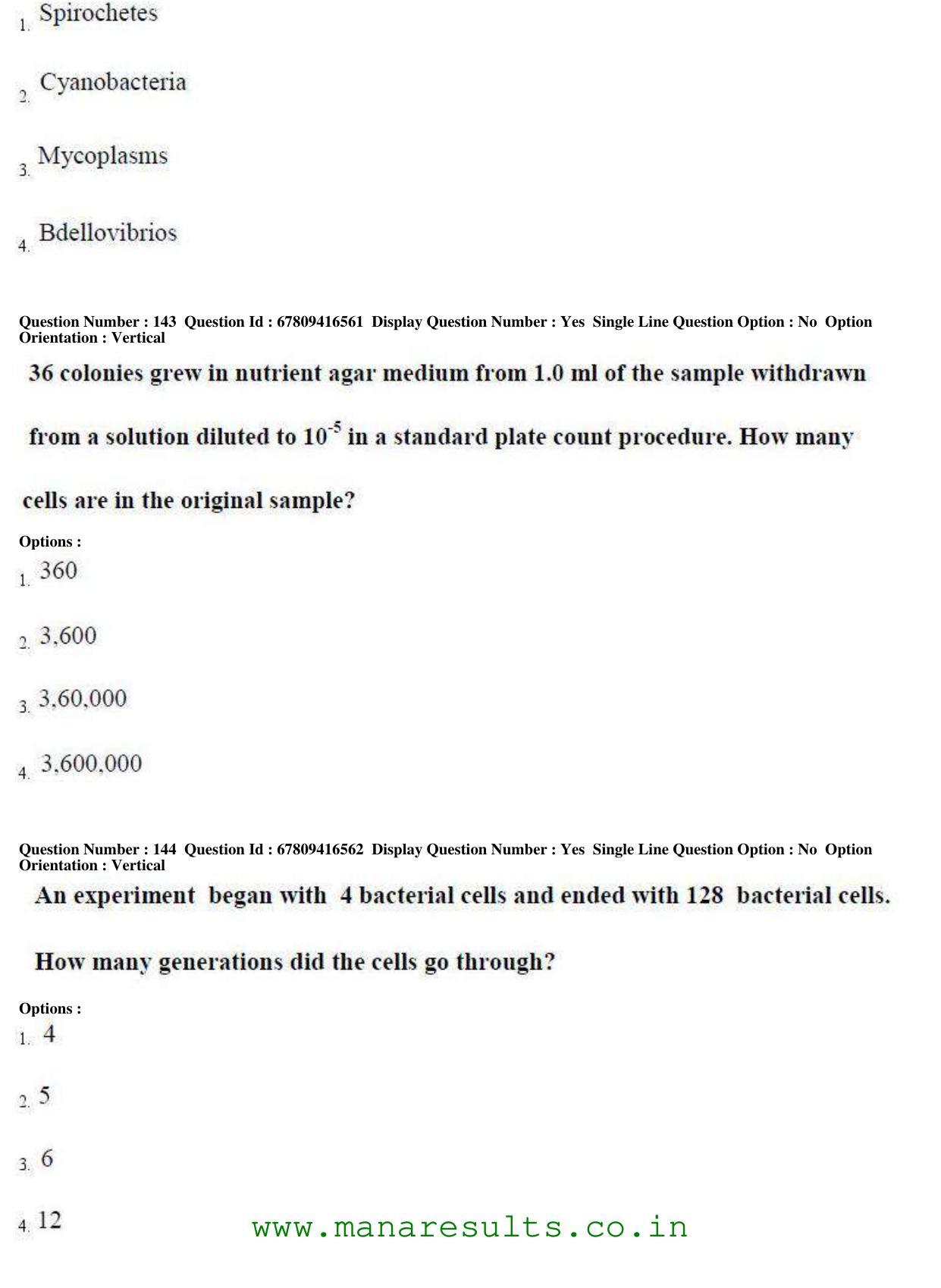 AP ECET 2018 - Bio Technology Old Previous Question Papers - Page 52