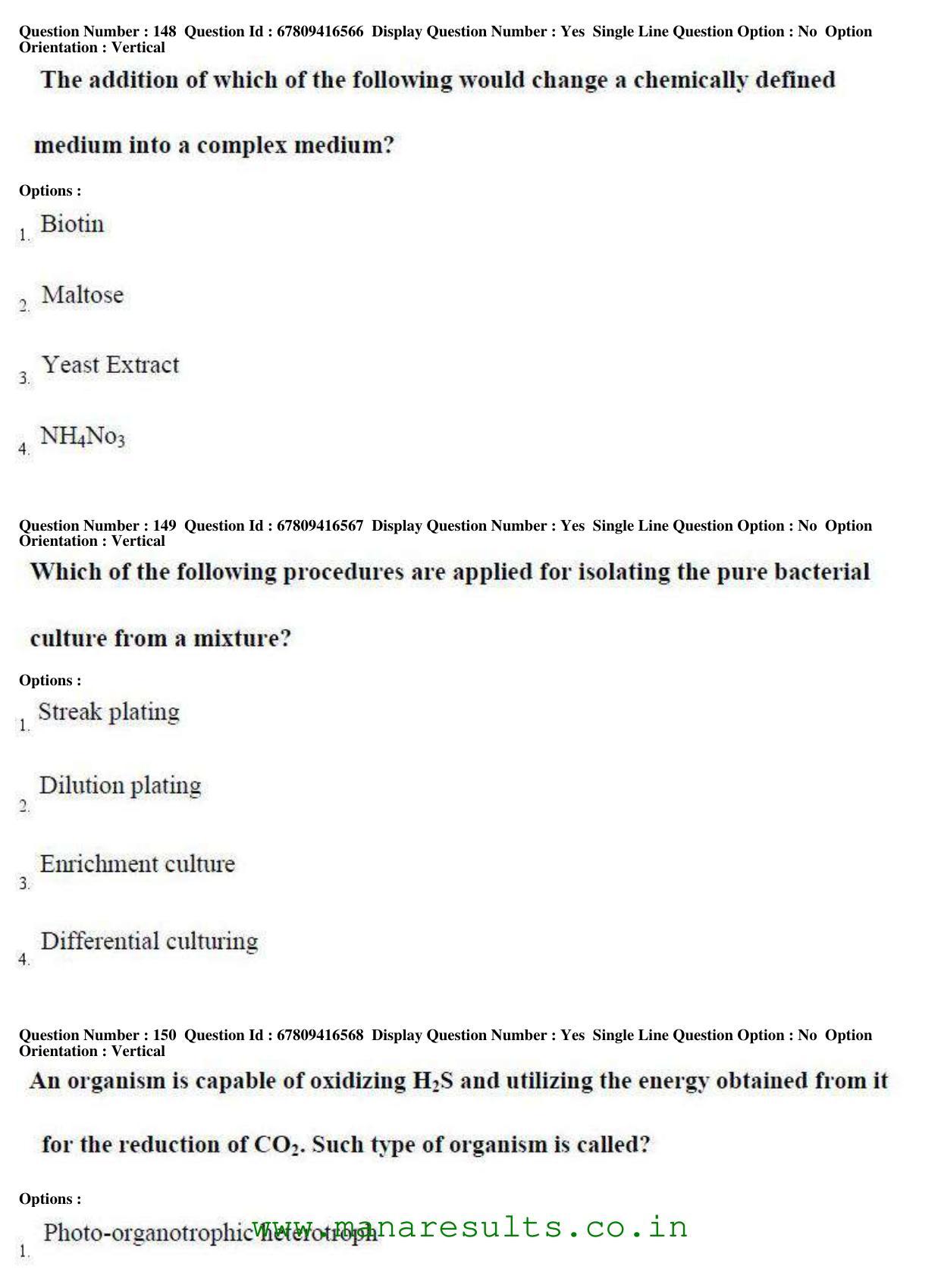 AP ECET 2018 - Bio Technology Old Previous Question Papers - Page 54