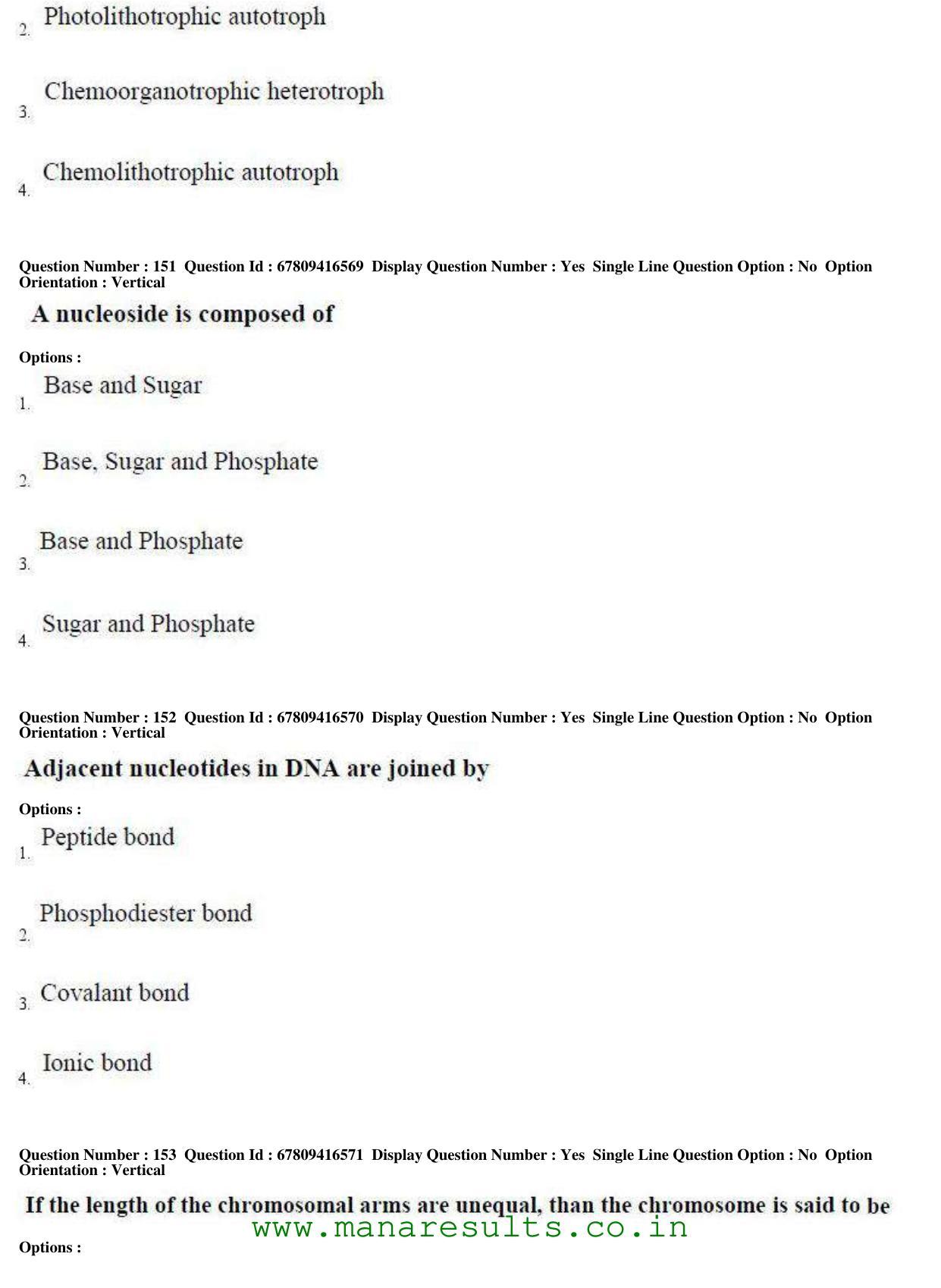 AP ECET 2018 - Bio Technology Old Previous Question Papers - Page 55