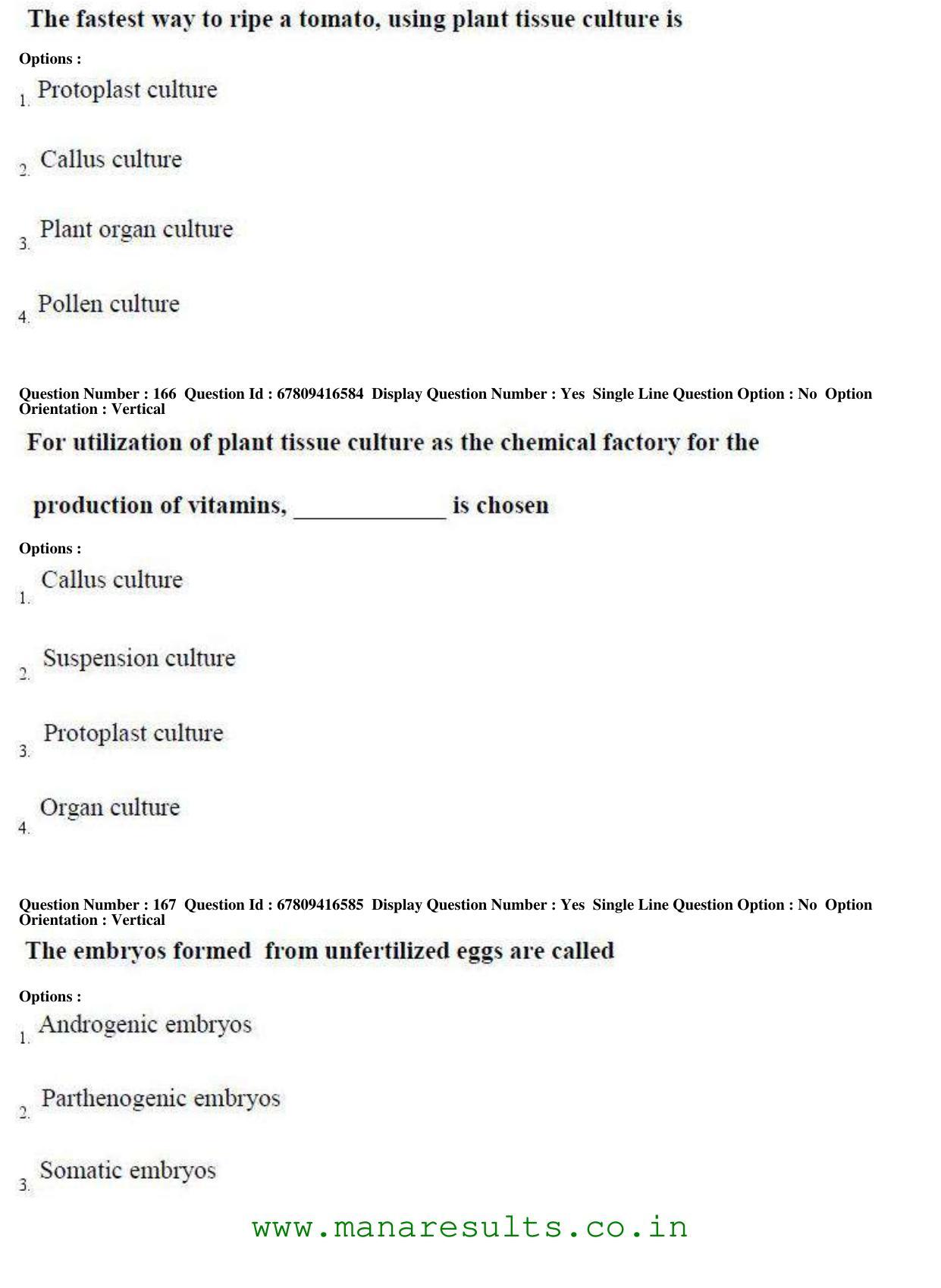 AP ECET 2018 - Bio Technology Old Previous Question Papers - Page 60