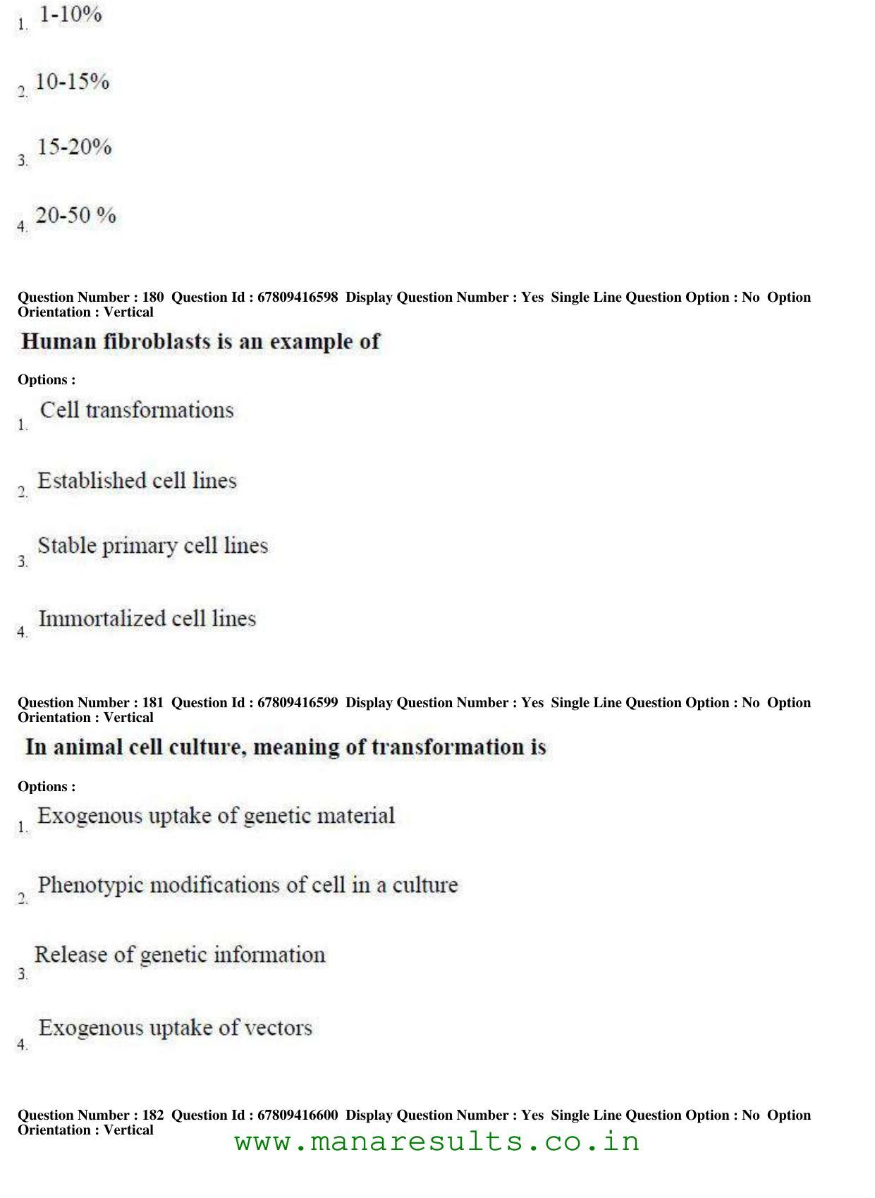 AP ECET 2018 - Bio Technology Old Previous Question Papers - Page 65
