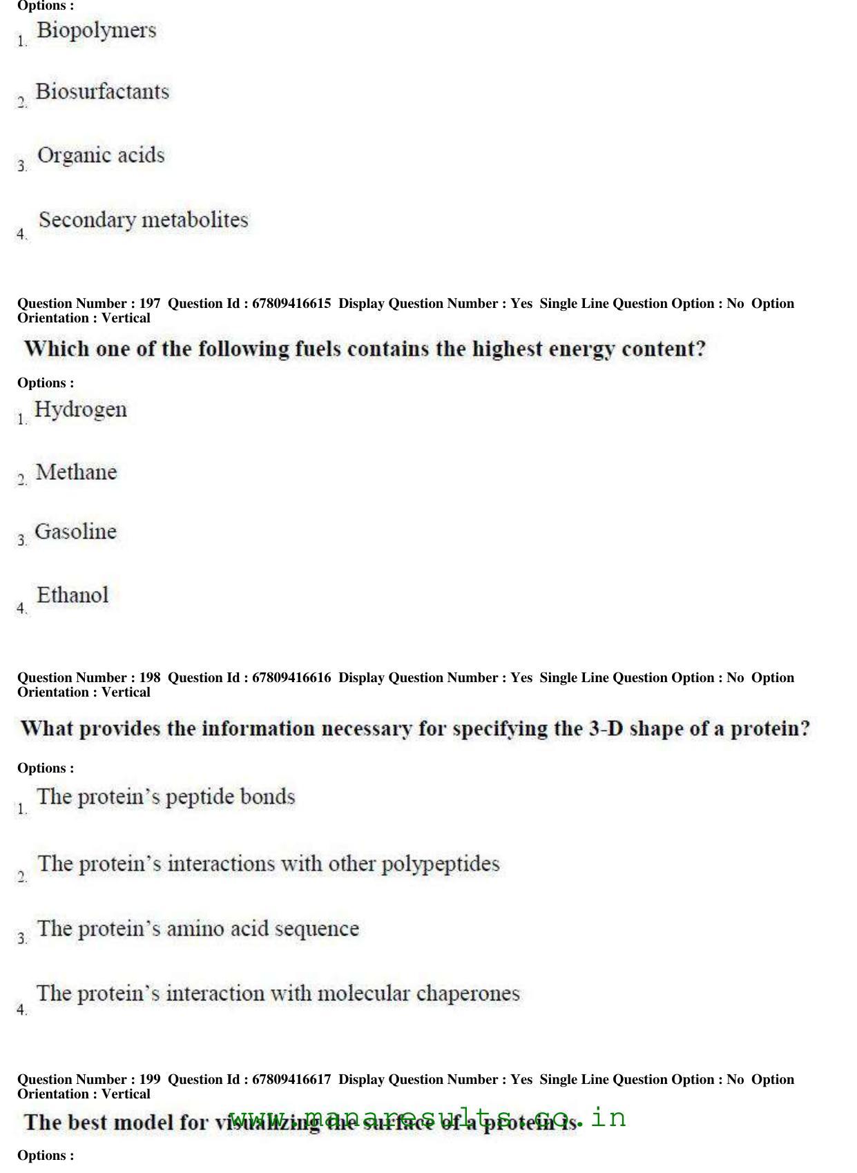 AP ECET 2018 - Bio Technology Old Previous Question Papers - Page 71