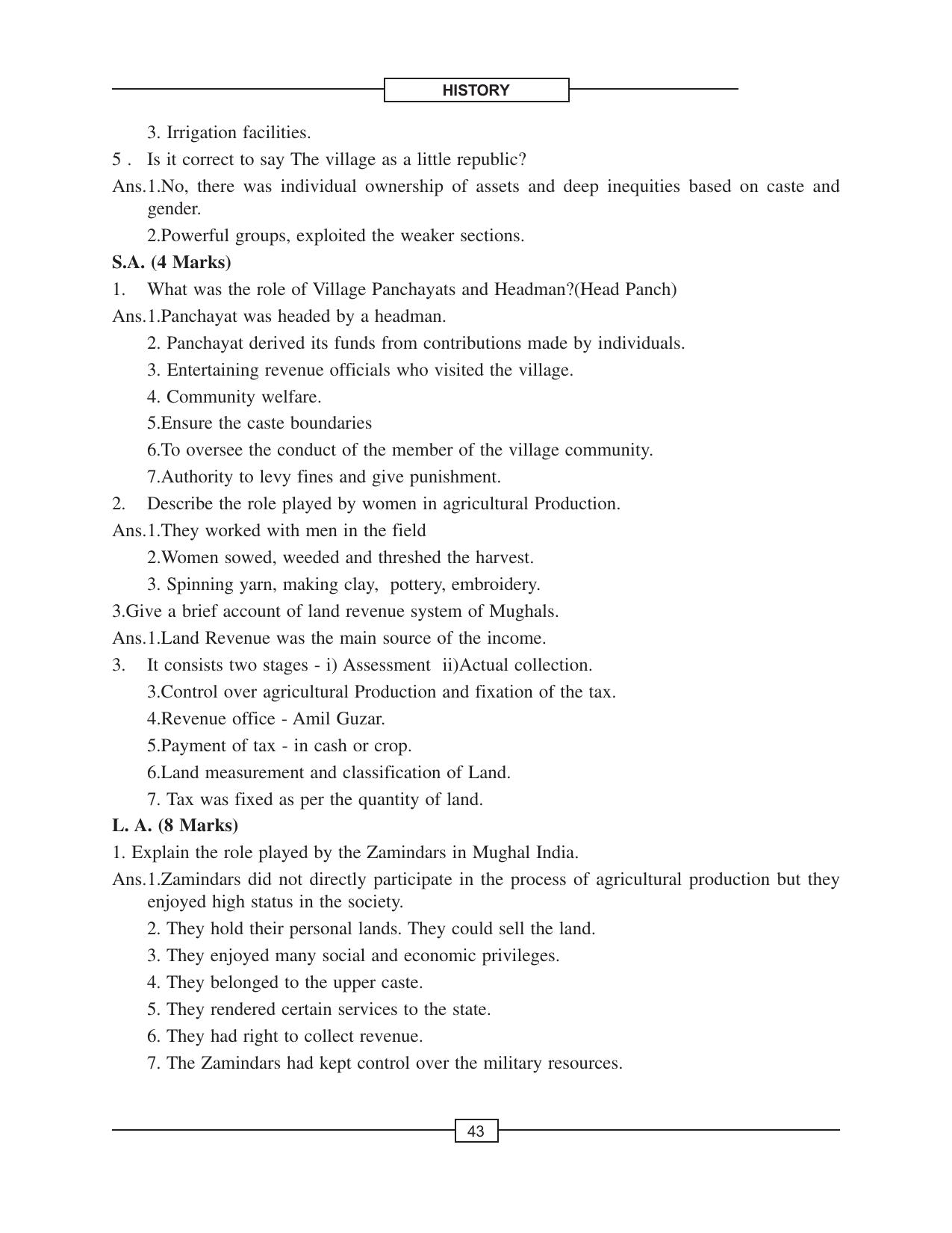 CBSE Class 12 History Peasant Zamindar State Agrarian Society Mughal Empire - Page 2