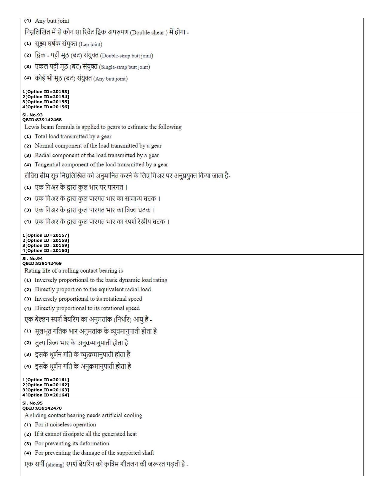 CUET (PG) 2022: PGQP-08 Mech. Engg.-Machine Design _ Thermo Fluids (07-09-2022) Question Paper - Page 32