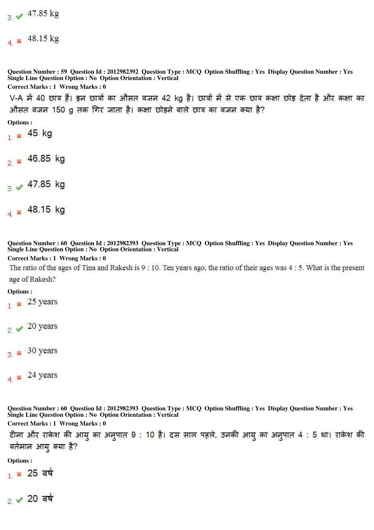 MP CPCT 28th April 2019 CPCT Question Paper Shift 2 - Page 44