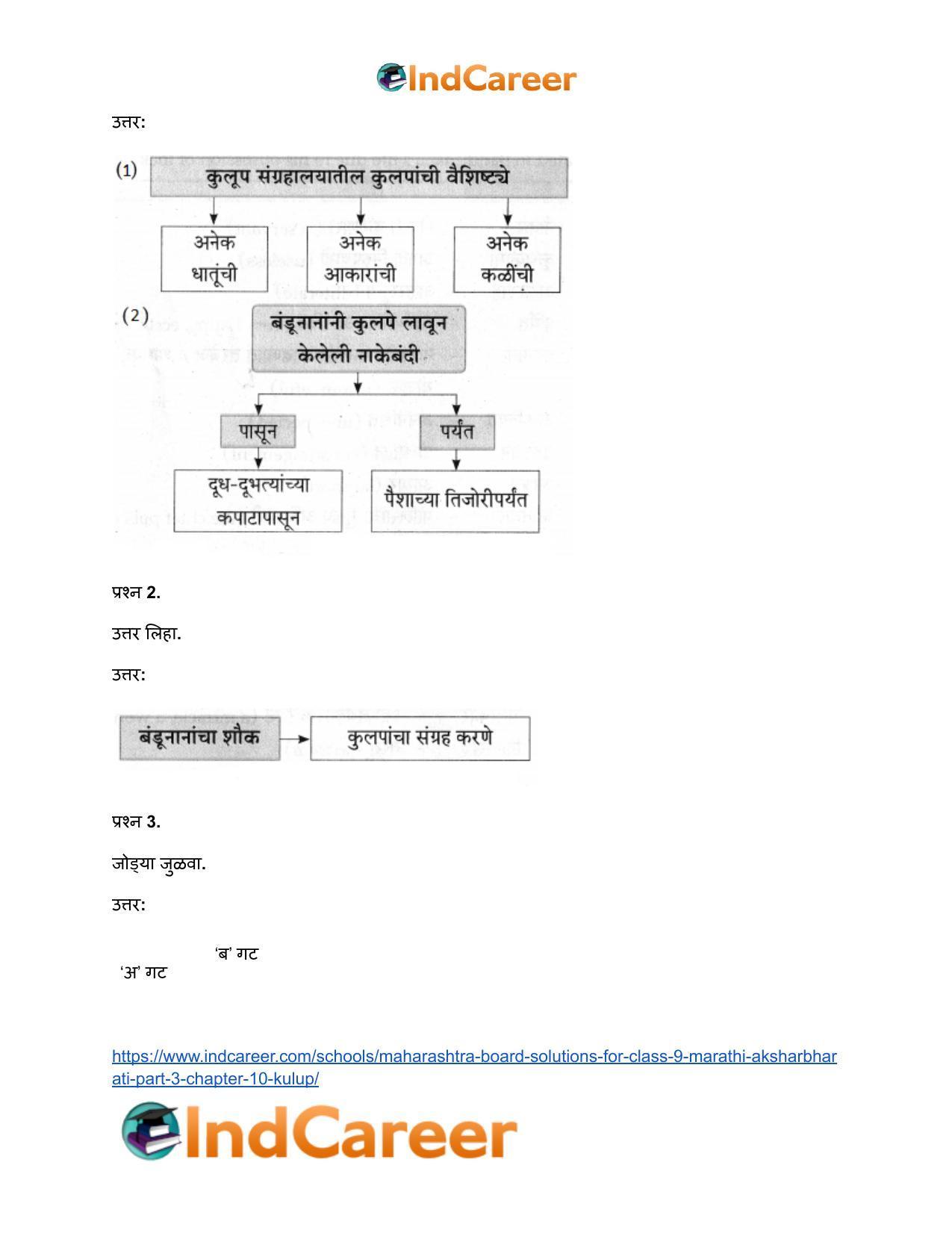 Maharashtra Board Solutions for Class 9- Marathi Aksharbharati (Part- 3): Chapter 10- कुलूप - Page 7