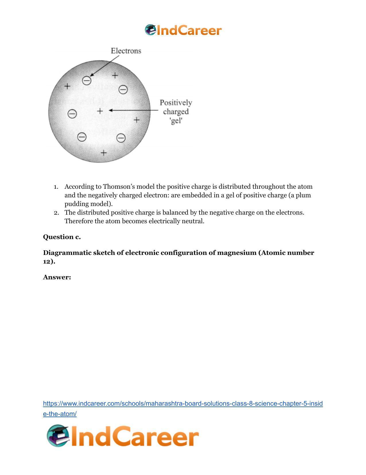 Maharashtra Board Solutions Class 8-Science: Chapter 5- Inside the Atom - Page 8