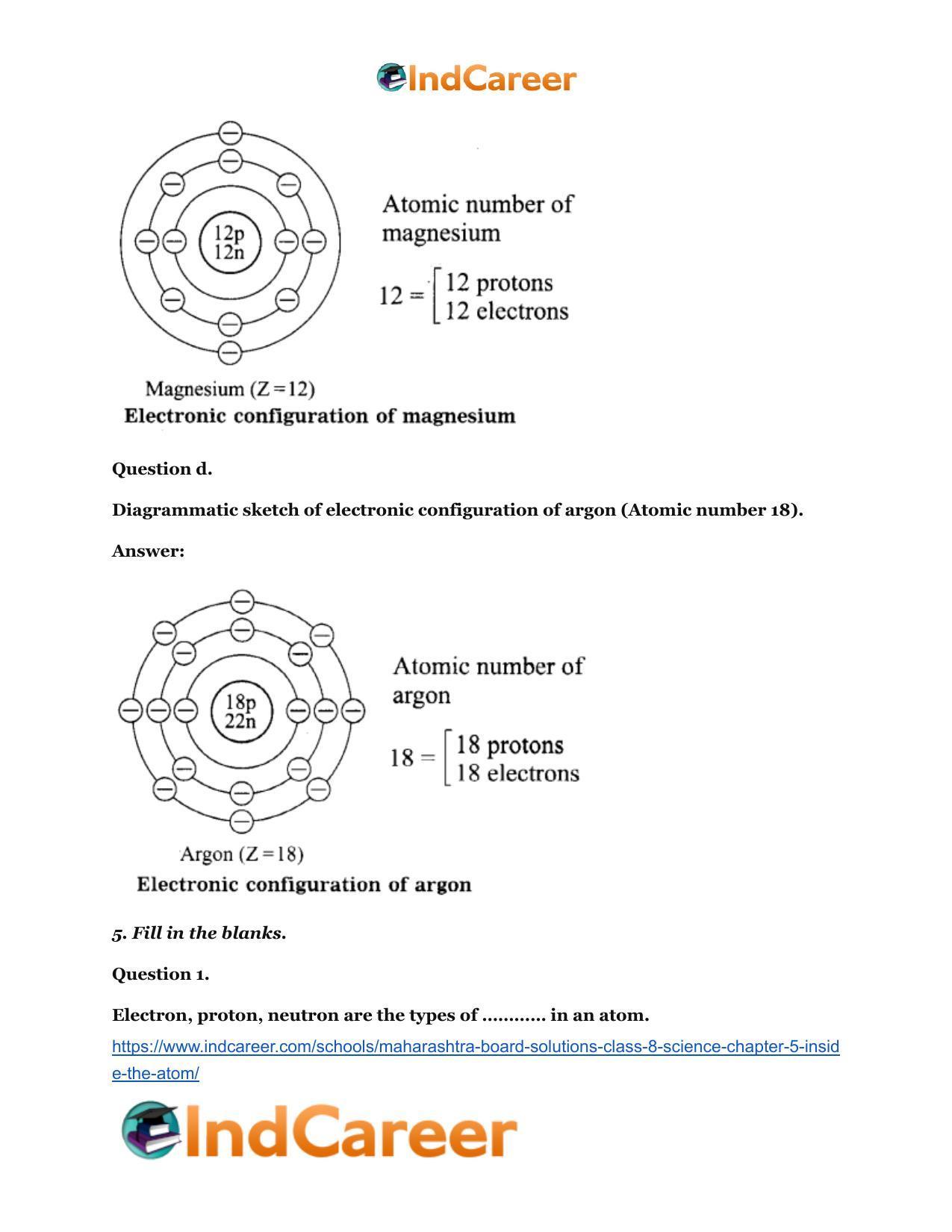 Maharashtra Board Solutions Class 8-Science: Chapter 5- Inside the Atom - Page 9