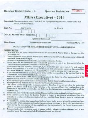 PU USOL MBA 2024 Questions Papers with & Answers Key