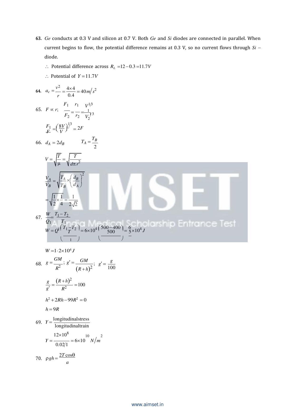AIMSET 2024 Sample Paper - II - Page 34
