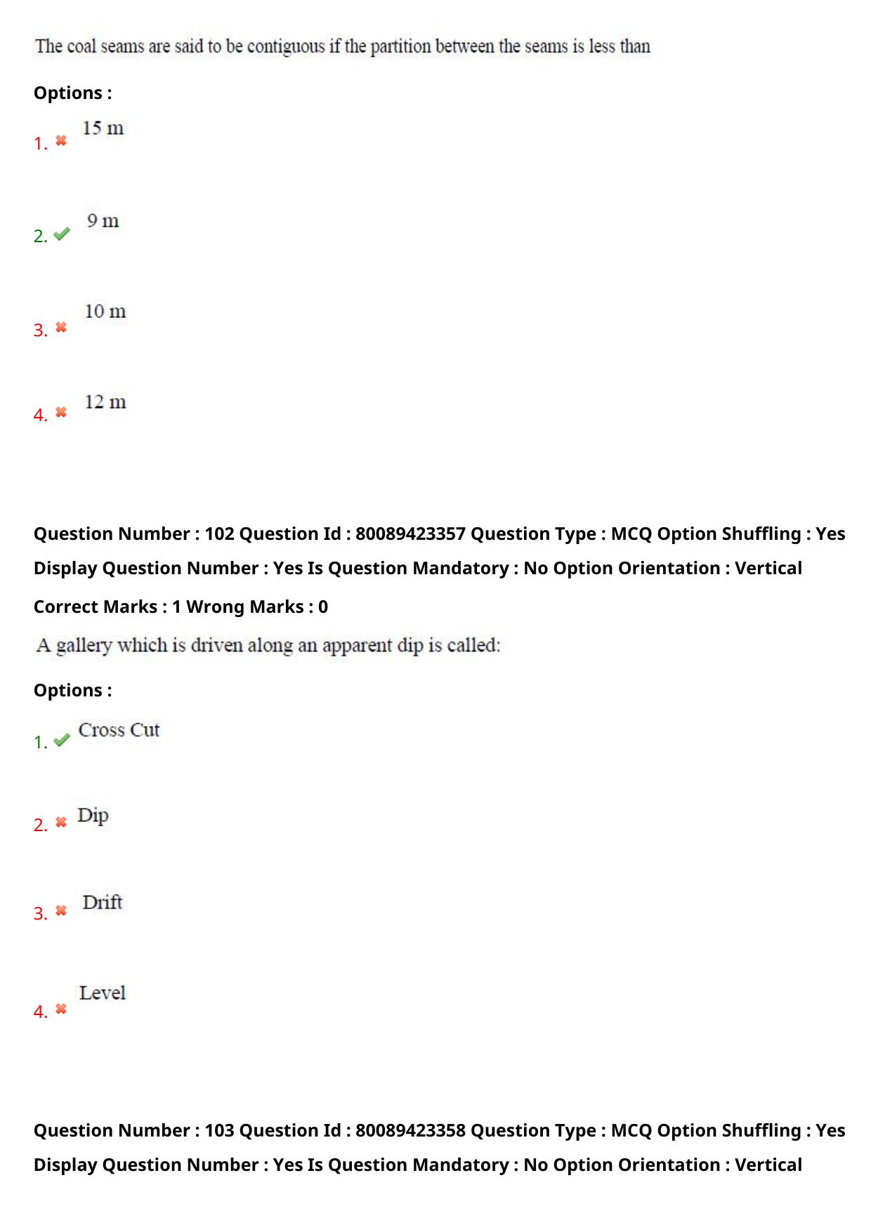 TS ECET 2021 Mining Engineering Question Paper - Page 57