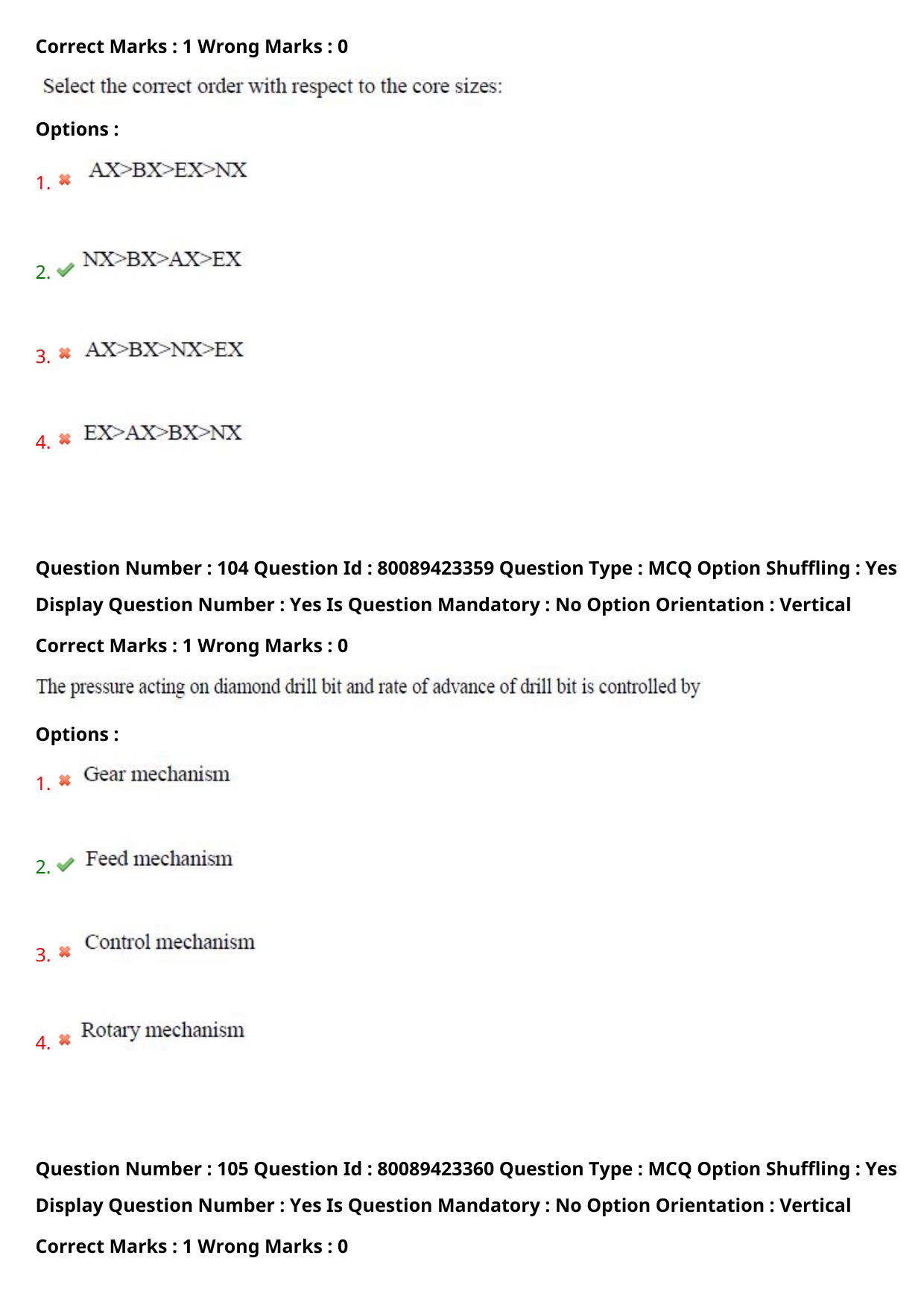 TS ECET 2021 Mining Engineering Question Paper - Page 58