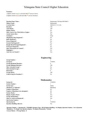 TS EAMCET 2020 Engineering Question Paper with Key (11 Sep.2020 Forenoon)