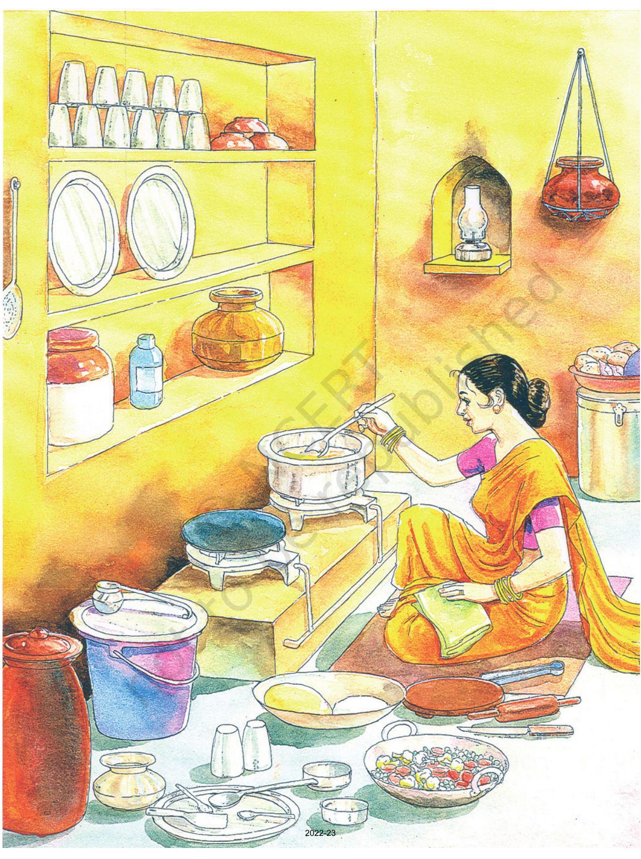 NCERT Book for Class 1 Hindi :Chapter 5-रसोईघर - Page 1
