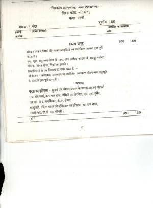 CGBSE Class 12th Syllabus 2021-2022 - Drawing/Painting