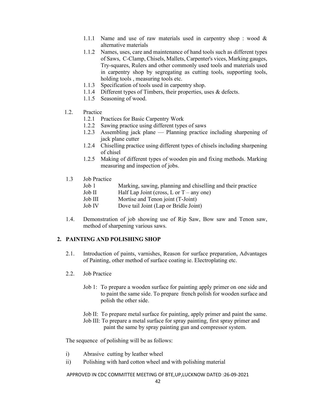SYLLABUS FOR SEMESTER SYSTEM EFFECTIVE FROM (2021-2022) - DIPLOMA IN PAINT TECHNOLOGY - Page 47
