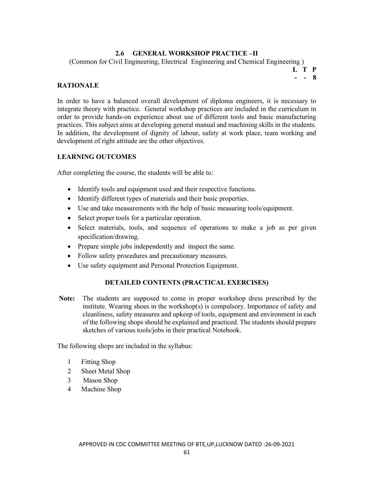 SYLLABUS FOR SEMESTER SYSTEM EFFECTIVE FROM (2021-2022) - DIPLOMA IN PAINT TECHNOLOGY - Page 66
