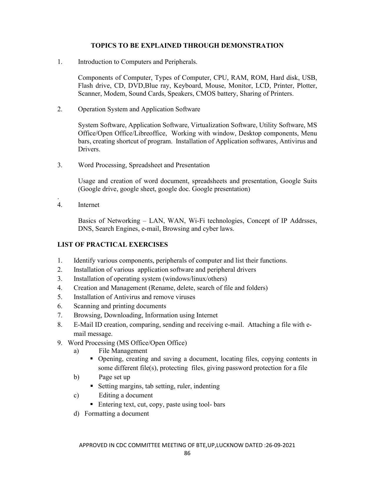 SYLLABUS FOR SEMESTER SYSTEM EFFECTIVE FROM (2021-2022) - DIPLOMA IN PAINT TECHNOLOGY - Page 91