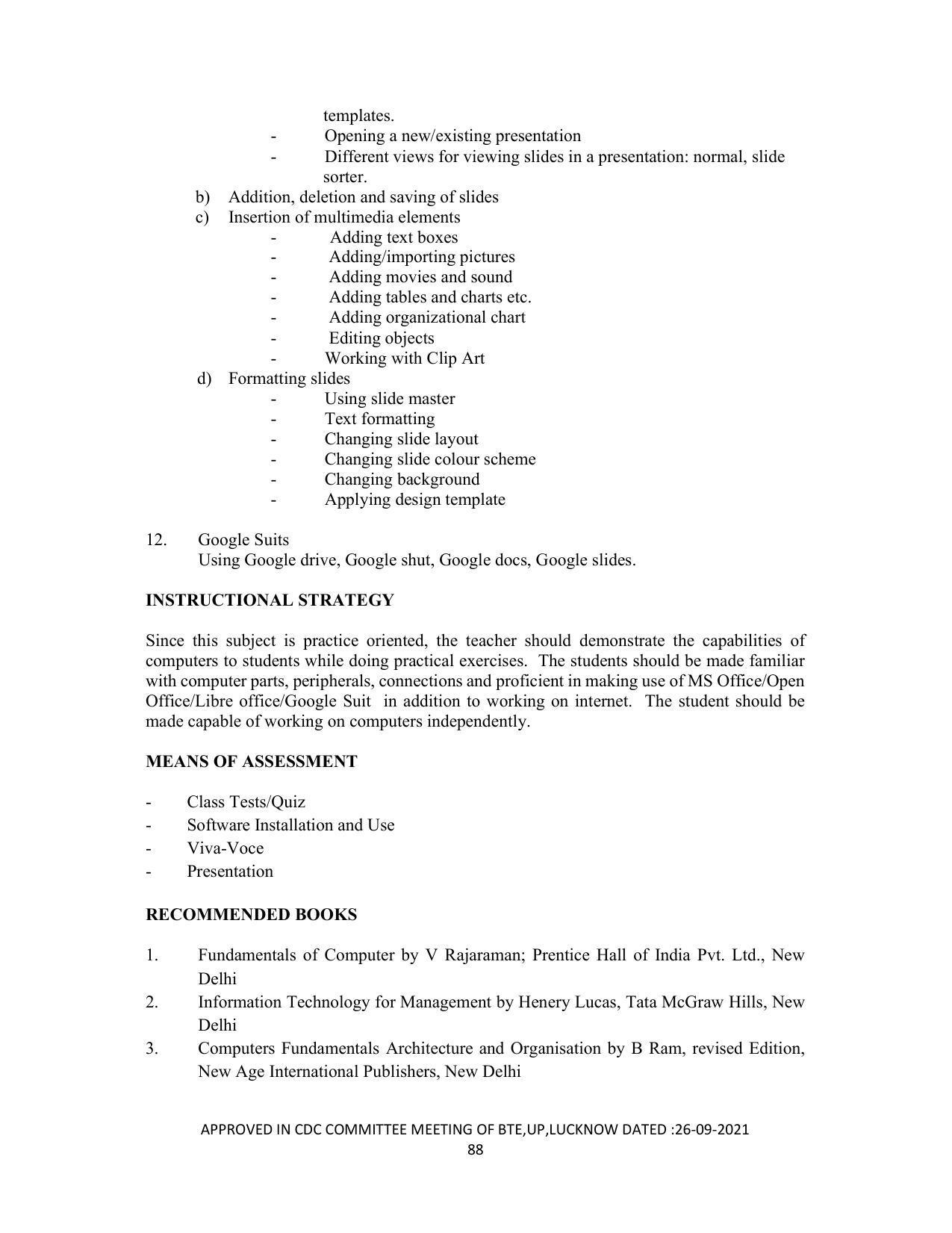 SYLLABUS FOR SEMESTER SYSTEM EFFECTIVE FROM (2021-2022) - DIPLOMA IN PAINT TECHNOLOGY - Page 93