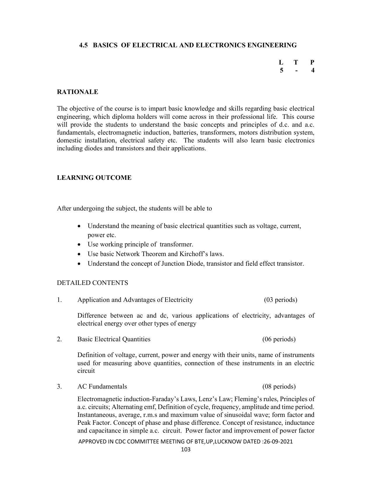 SYLLABUS FOR SEMESTER SYSTEM EFFECTIVE FROM (2021-2022) - DIPLOMA IN PAINT TECHNOLOGY - Page 108