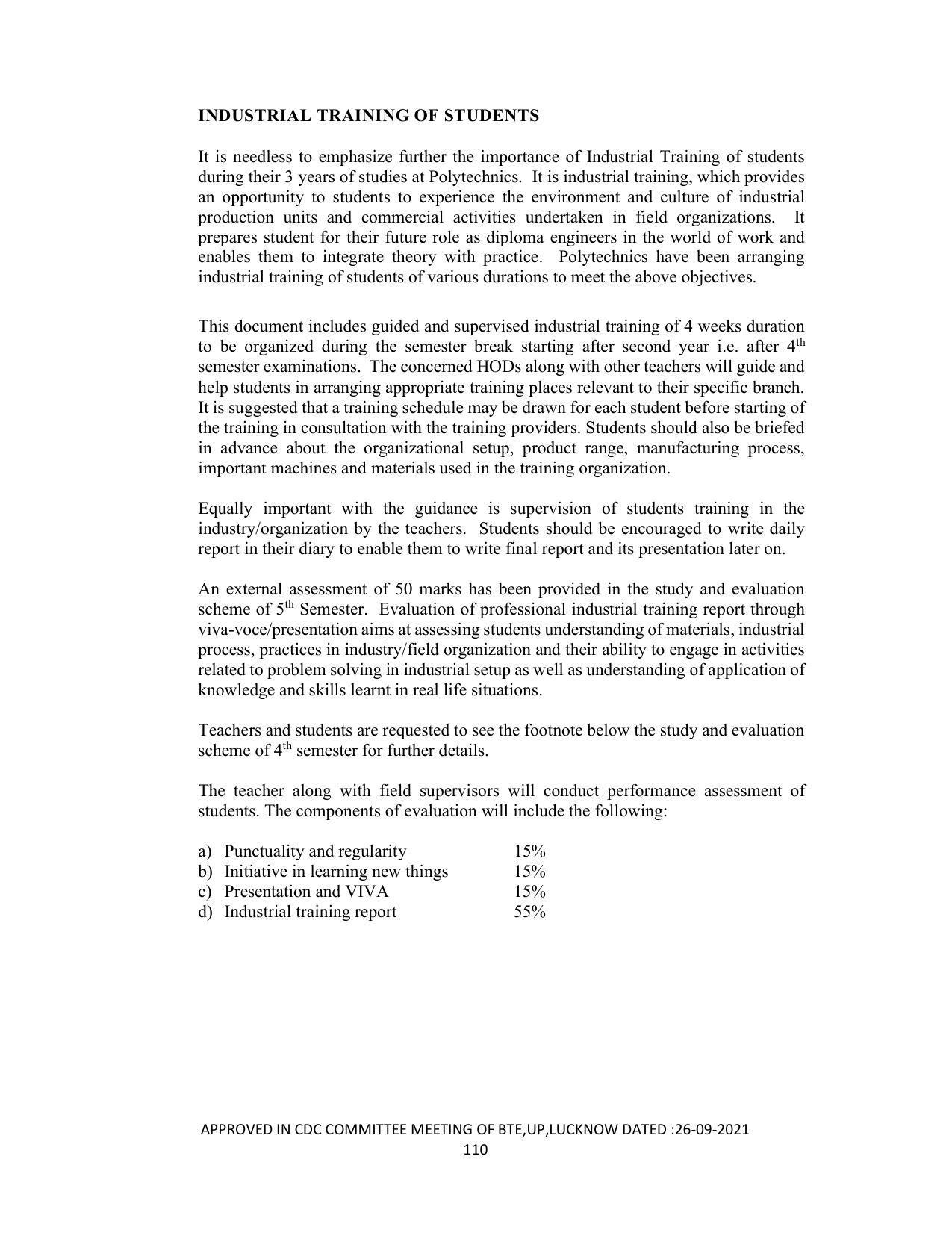 SYLLABUS FOR SEMESTER SYSTEM EFFECTIVE FROM (2021-2022) - DIPLOMA IN PAINT TECHNOLOGY - Page 115