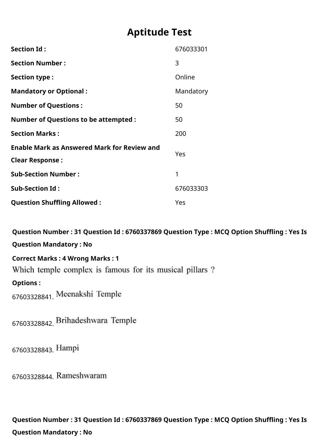 JEE Mains 2021: B Planning English (Shift 2) 09-09-2021 Question Paper - Page 50