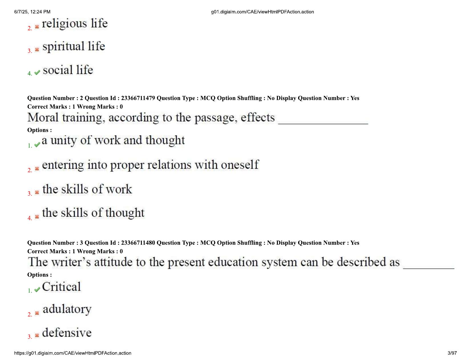 AP EDCET 2025 Mathematics Question Paper with Answer Key (English) - Page 3