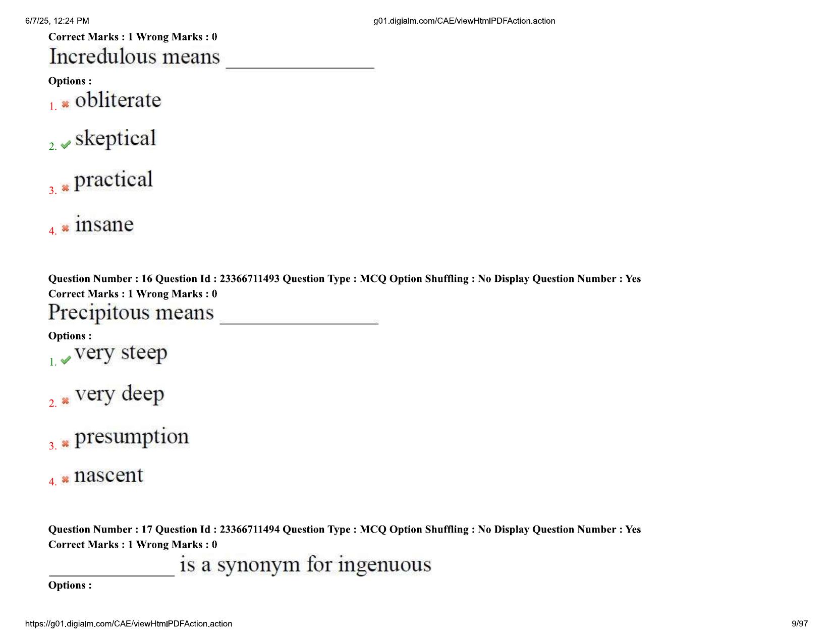 AP EDCET 2025 Mathematics Question Paper with Answer Key (English) - Page 9