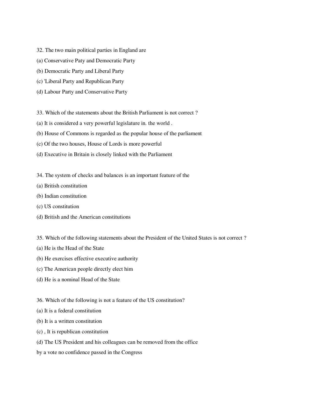 KUET 2023 M.A. Political Science Question Paper - Page 113