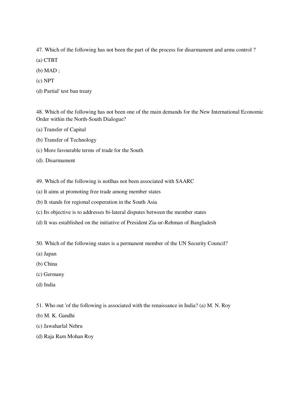 KUET 2023 M.A. Political Science Question Paper - Page 116