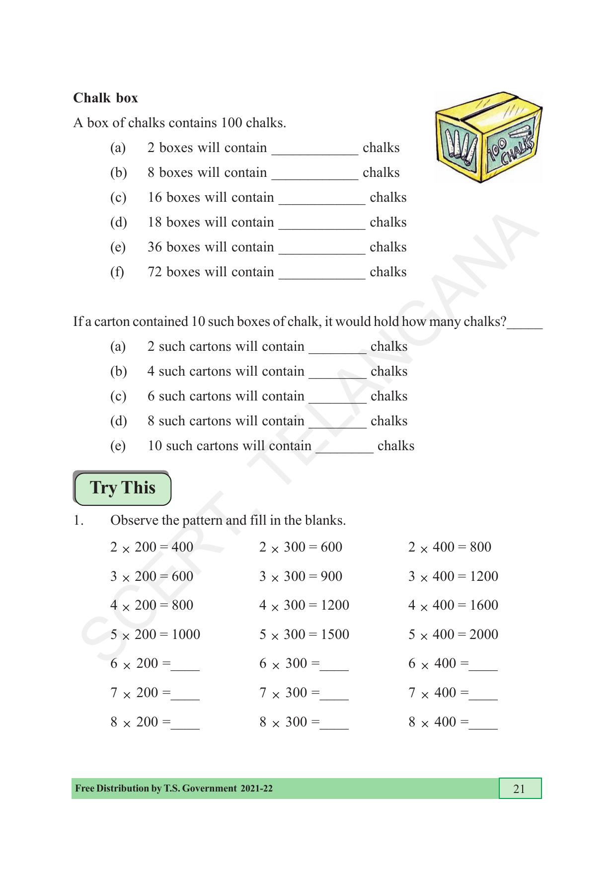 TS SCERT Class 5 Maths (English Medium) Text Book - Page 29